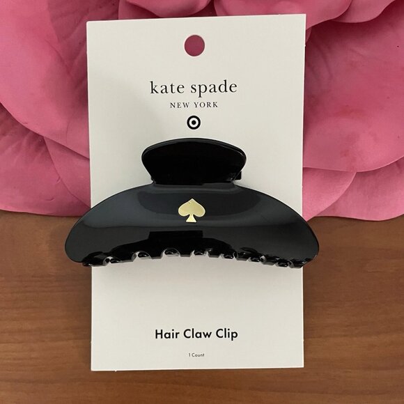 KATE SPADE NEW YORK x TARGET Plastic Claw Hair Clip Black LIMITED EDITION - Picture 1 of 5